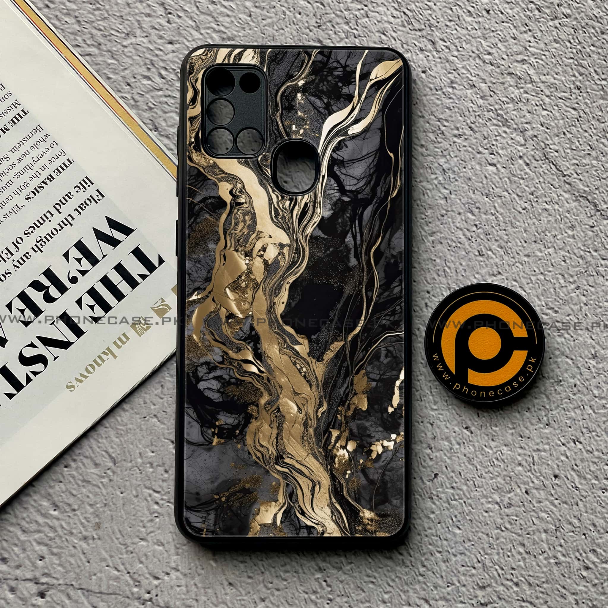 Samsung Galaxy A21s - Liquid Marble Designs - Premium Printed Glass soft Bumper shock Proof Case