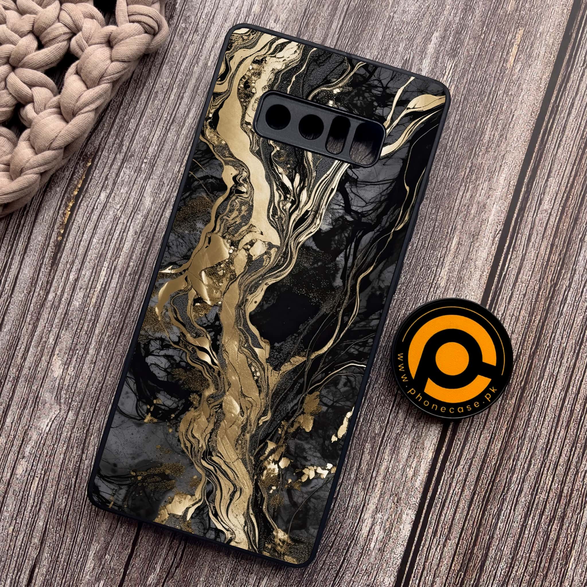 Samsung Galaxy Note 8 - Liquid Marble Series - Premium Metal Printed soft Bumper shock Proof Case