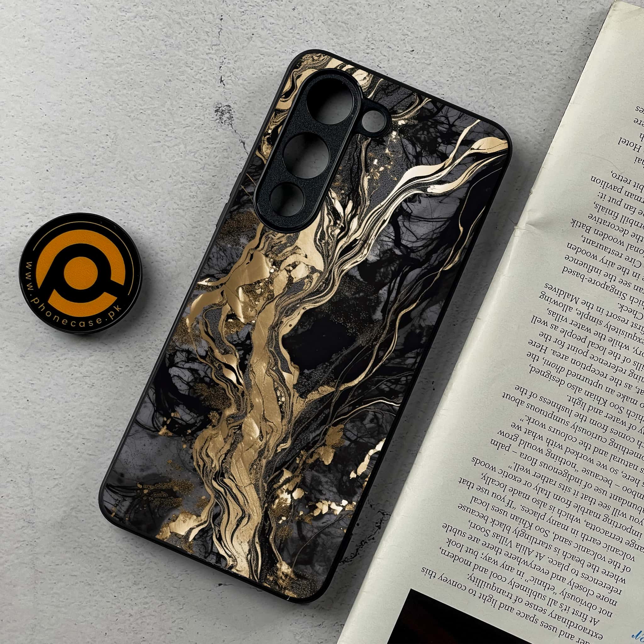 Vivo Y04 - Liquid Marble Series - Premium Metal Printed Soft Bumper Shockproof Case