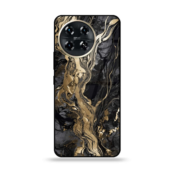 Tecno Spark 20 pro plus - Liquid Marble Design 9 - Premium Printed Glass soft Bumper shock Proof Case CS-23186