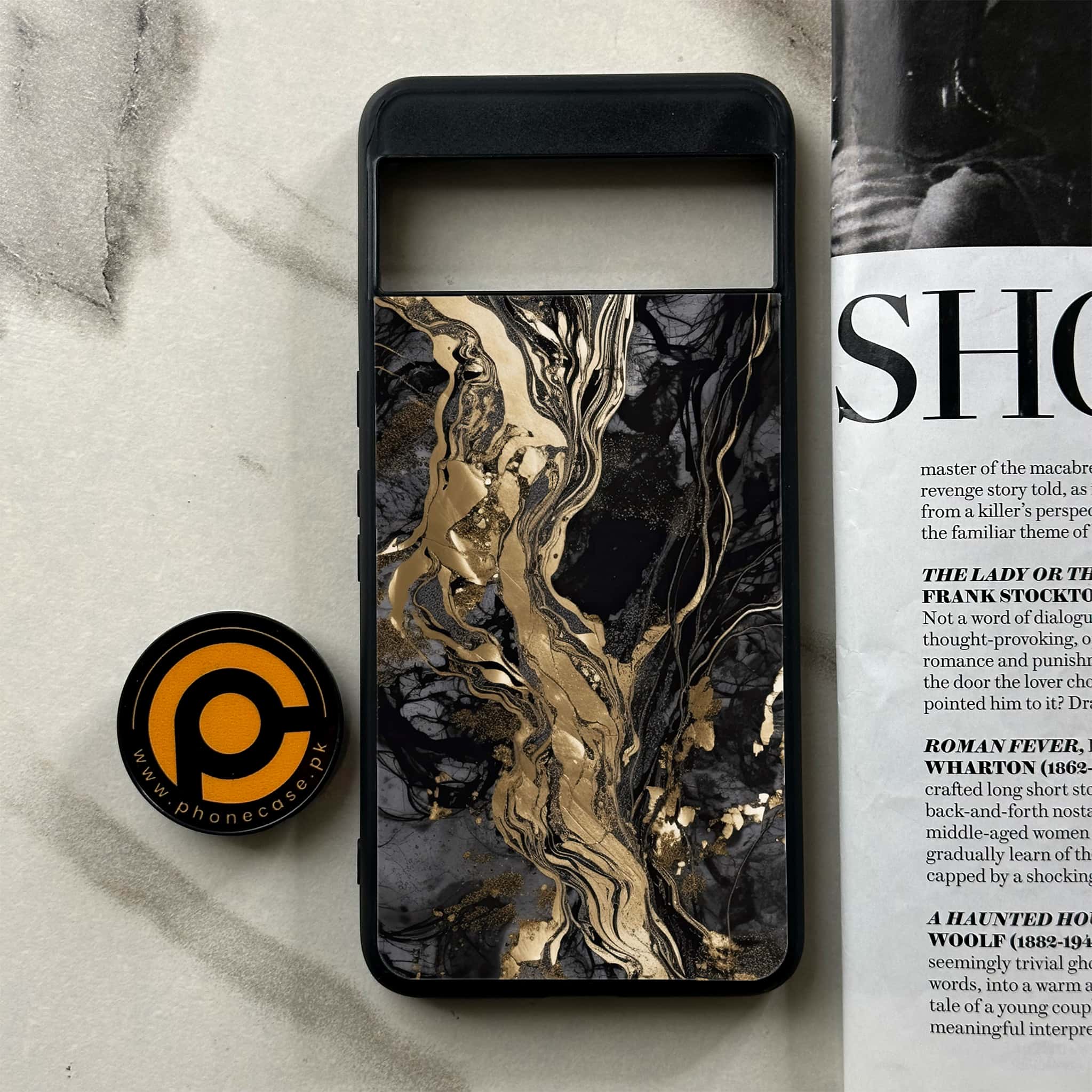 Google Pixel 8a - Liquid Marble Series - Premium Printed soft Bumper Shock Proof Case