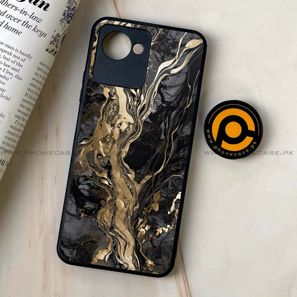 Realme C30 - Liquid Marble Design 9 - Premium Printed Glass soft Bumper shock Proof Case CS-16088