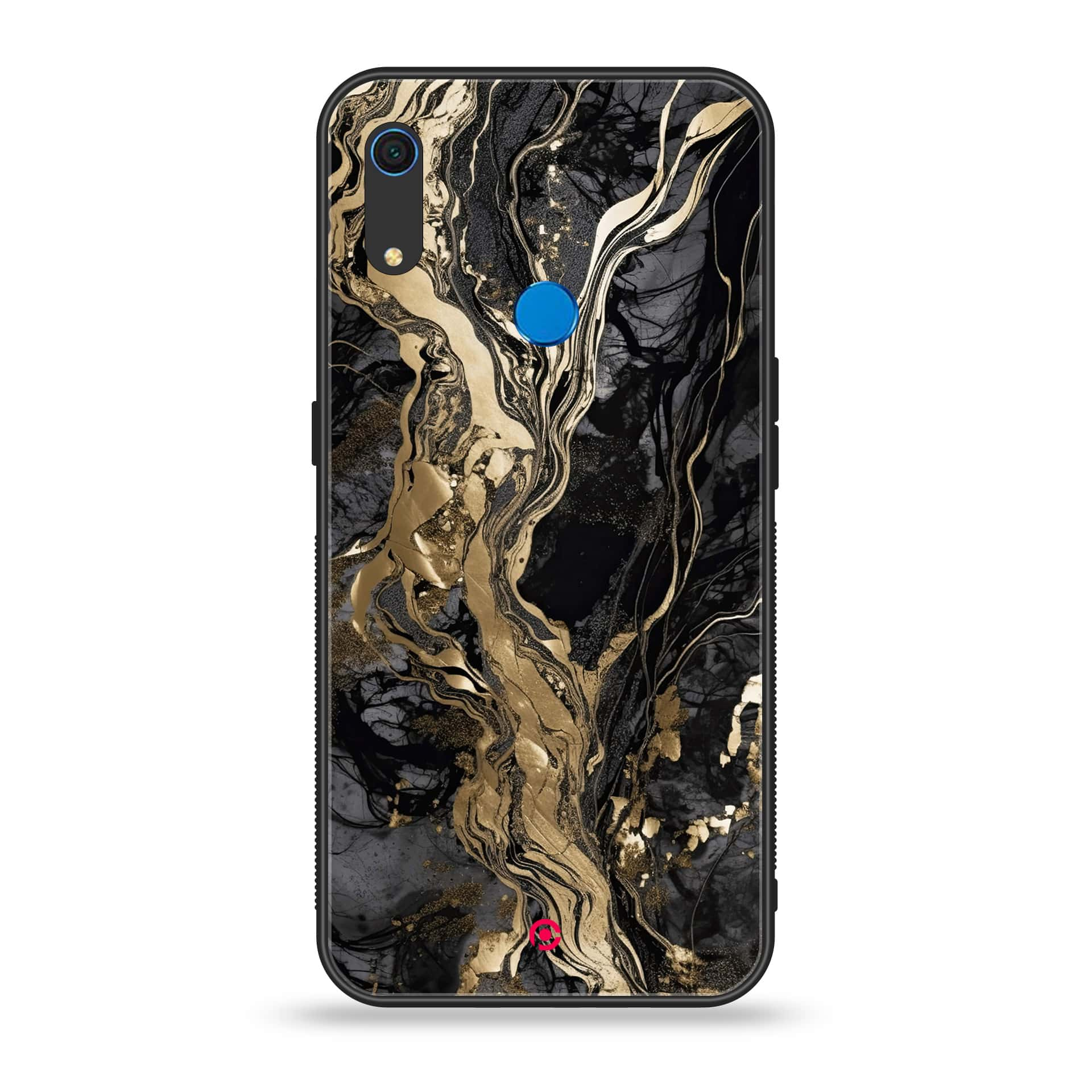 Huawei Y6s - Liquid Marble Series - Premium Printed Metal soft Bumper shock Proof Case