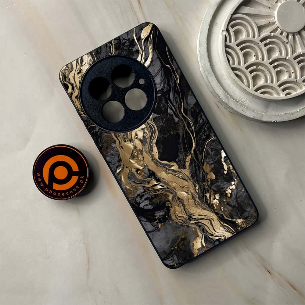 OnePlus 13 - Liquid Marble Series - Premium Metal Printed soft Bumper shock Proof Case