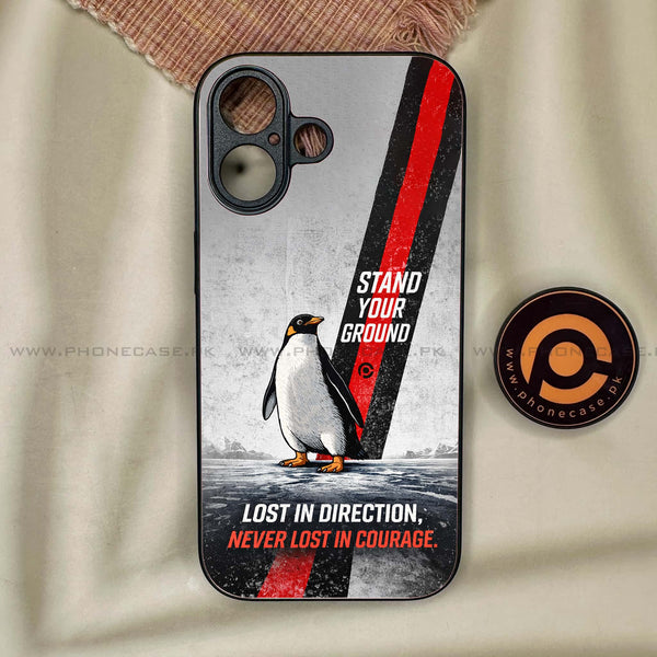 Never Lost in Courage - Premium Metal Case All Models