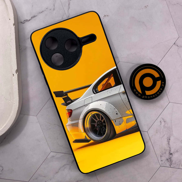 Xiaomi Poco F7 Pro 5G - M3 GT2 Racing Car - Premium Metal Printed soft Bumper shock Proof Case
