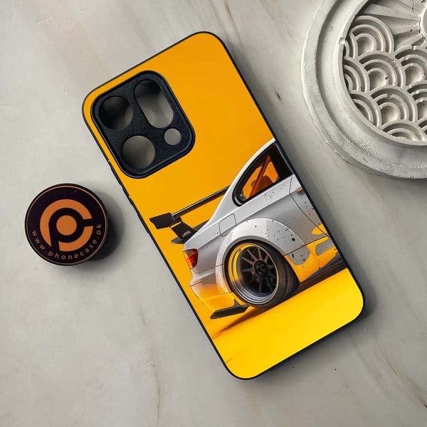 Oppo Reno 14 5G - M3 GT2 Racing Car - Premium Metal Printed soft Bumper shock Proof Case