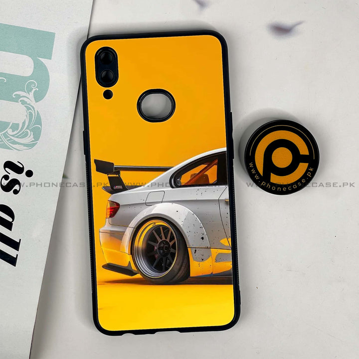 Galaxy A10s - M3 GT2 Racing Car - Premium Printed Glass soft Bumper shock Proof Case