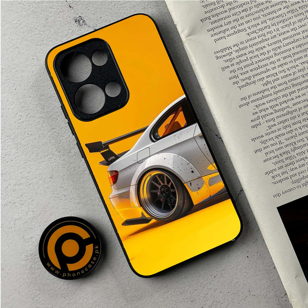 Oppo Reno 13 - M3 GT2 Racing Car - Premium Metal Printed Soft Bumper Shockproof Case