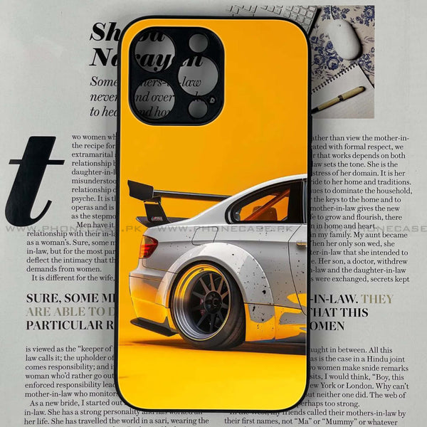 iPhone 15 Pro Max - M3 GT2 Racing Car - Premium Printed Glass soft Bumper shock Proof Case