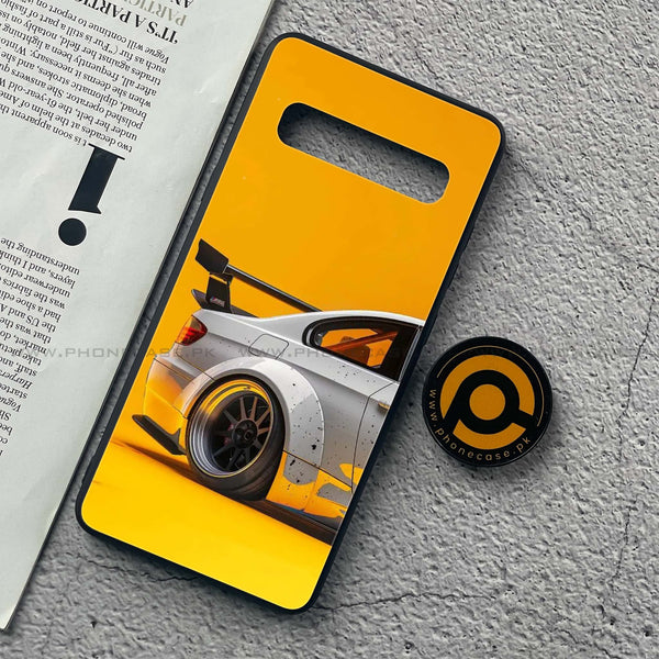 Samsung Galaxy S10 5G - M3 GT2 Racing Car - Premium Printed Glass soft Bumper Shock Proof Case