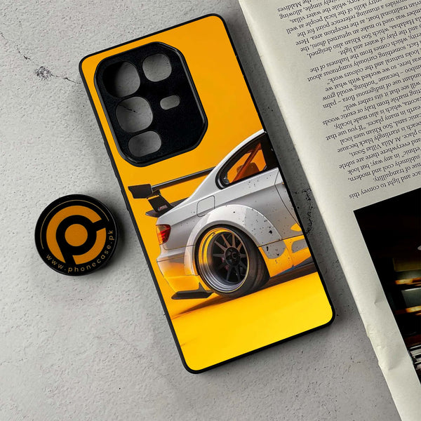 Infinix Note 50 - M3 GT2 Racing Car - Premium Metal Printed Soft Bumper Shockproof Case