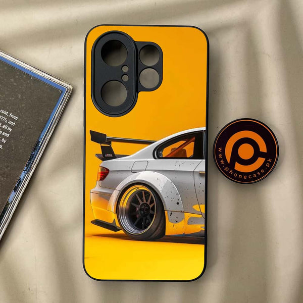 Vivo X200 FE - Racing Car - Premium Metal Printed soft Bumper Shock Proof Case CS-40089