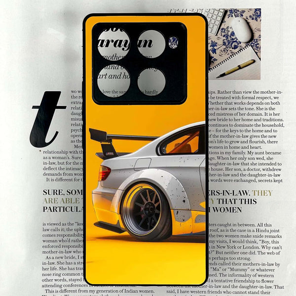 Infinix Note 40 Pro Plus - M3 GT2 Racing Car - Premium Metal Printed soft Bumper shock Proof Case