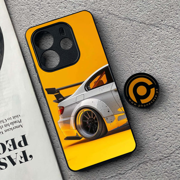Xiaomi Redmi Note 14 - M3 GT2 Racing Car - Premium Printed Glass soft Bumper Shock Proof Case