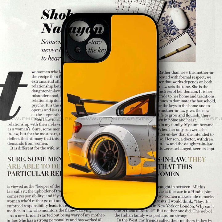 iPhone 13 Mini - M3 GT2 Racing Car - Premium Metal Printed soft Bumper shock Proof Case