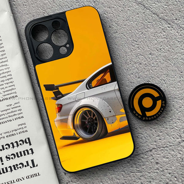 iPhone 15 Pro Max - M3 GT2 Racing Car - Premium Metal Printed soft Bumper shock Proof Case