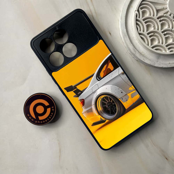Xiaomi Poco F6 Pro - M3 GT2 Racing Car - Premium Metal Printed soft Bumper shock Proof Case