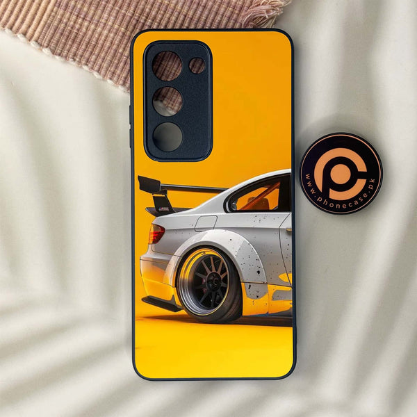 Oppo A5 2025 - Racing Car - Premium Metal Printed soft Bumper shock Proof Case