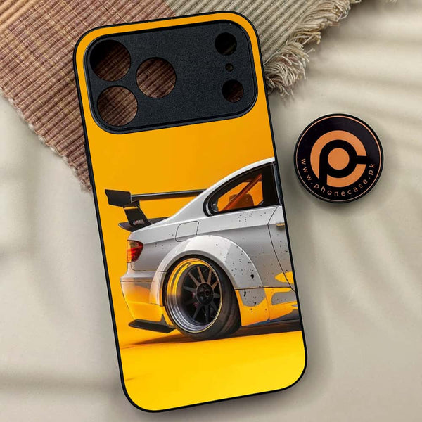 iPhone 17 Pro Max - M3 GT2 Racing Car - Premium Metal Printed soft Bumper shock Proof Case