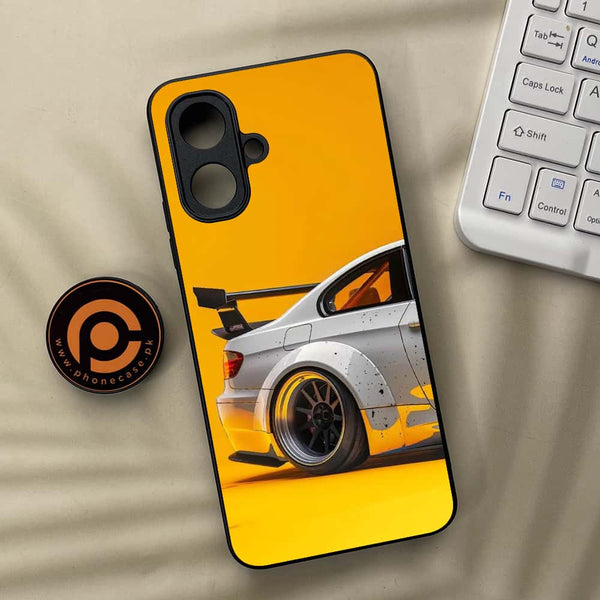 Tecno Spark Go 2 - Racing Car - Premium Metal Printed soft Bumper Shock Proof Case