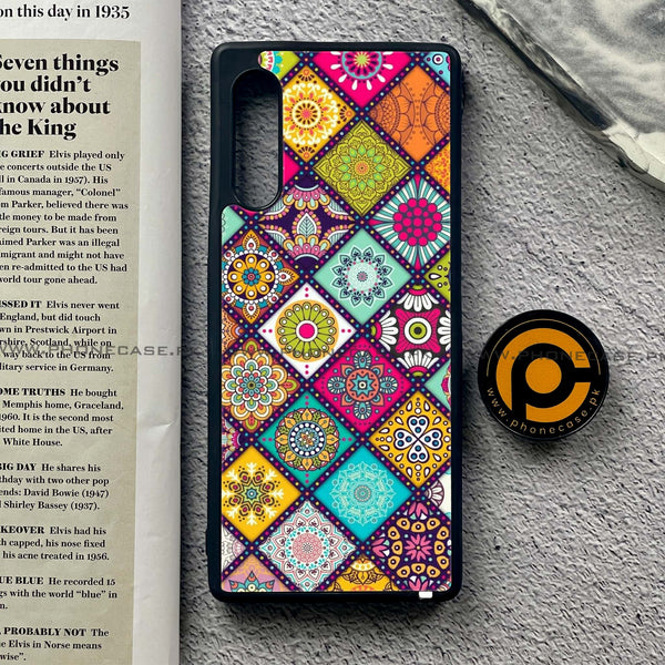 LG G9 - Mandala Art Design - Premium Metal Printed soft Bumper shock Proof Case