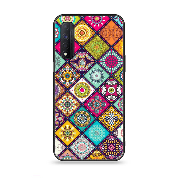 Realme Narzo 30 - Mandala Art Design - Premium Printed Glass Case