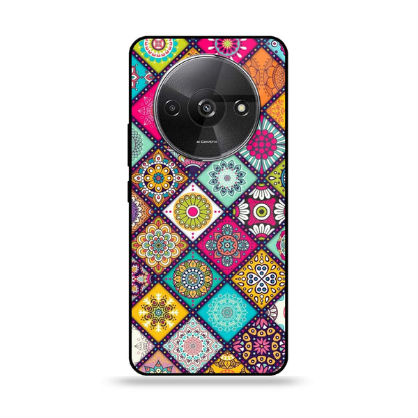 Xiaomi Redmi A3 - Mandala Art Design -  Premium Printed Metal soft Bumper shock Proof Case CS-38490