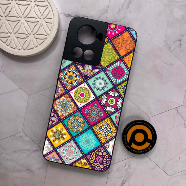 OnePlus 10R -   Mandala Art Design  - Premium Metal Printed soft Bumper shock Proof Case