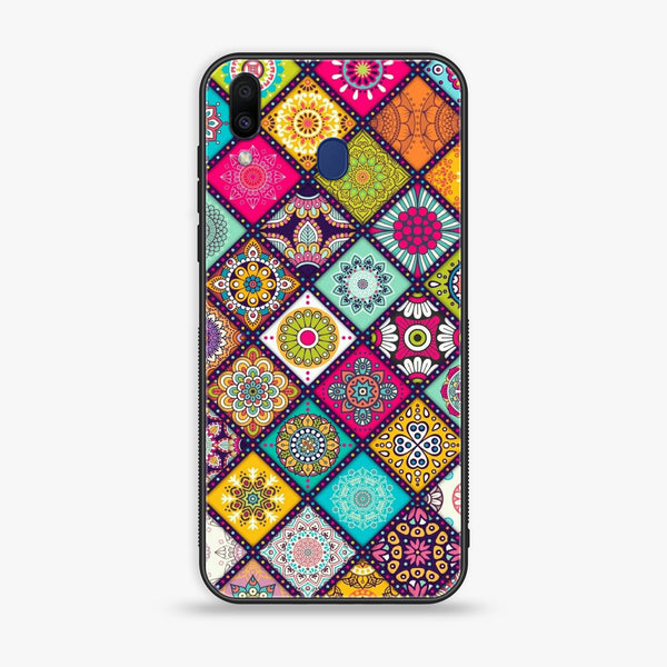 Samsung Galaxy M20 - Mandala Art Design - Premium Printed Glass Case