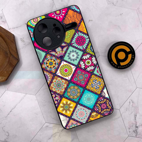 Xiaomi Poco F7 Ultra 5G - Mandala Art Design - Premium Metal Printed soft Bumper shock Proof Case