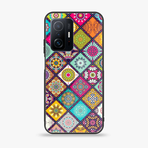 Xiaomi 11T - Mandala Art Design - Premium Printed Glass soft Bumper Shock Proof Case