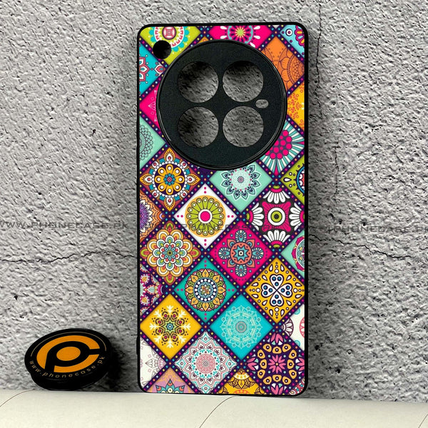 Infinix Zero 40  - Mandala Art Design - Premium Printed Glass soft Bumper shock Proof Case