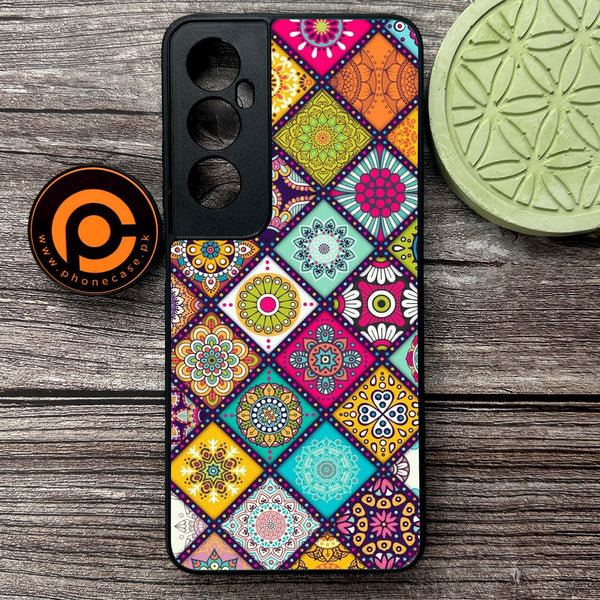 Realme C65  - Mandala Art Design - Premium Metal Printed soft Bumper shock Proof Case