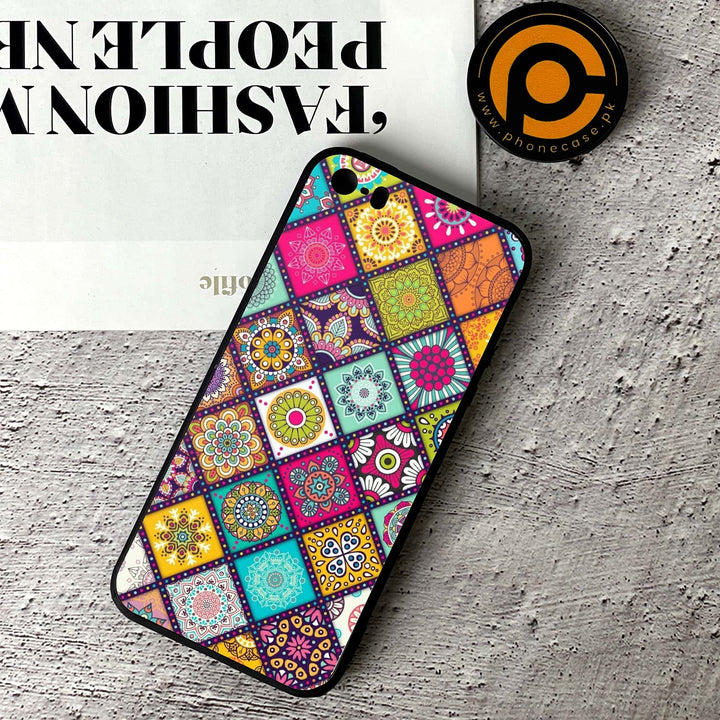 iphone 5 - Mandala Art Design -  Premium Printed Metal soft Bumper shock Proof Case