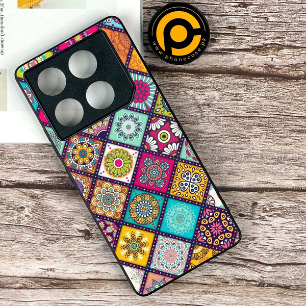 Infinix GT 20 Pro - Mandala Art Design -  Premium Printed Metal soft Bumper shock Proof Case