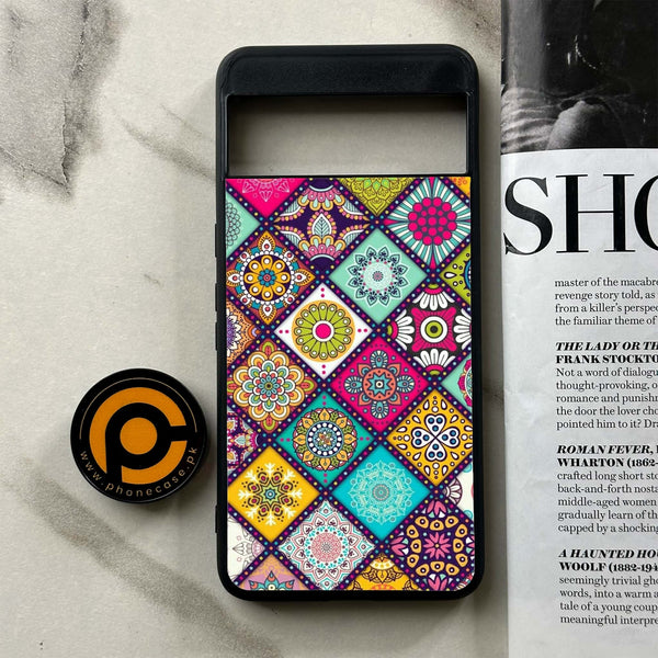 Google Pixel 8a - Mandala Art Design - Premium Printed soft Bumper Shock Proof Case