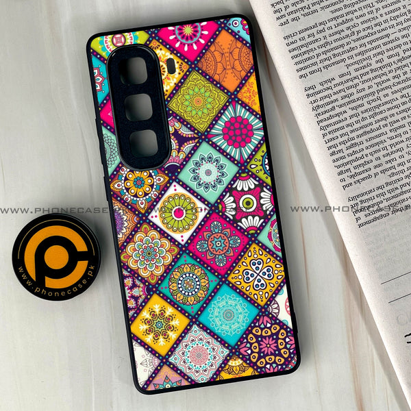 Infinix Hot 50 Pro Plus - Mandala Art Design - Premium Printed Glass soft Bumper Shock Proof Case