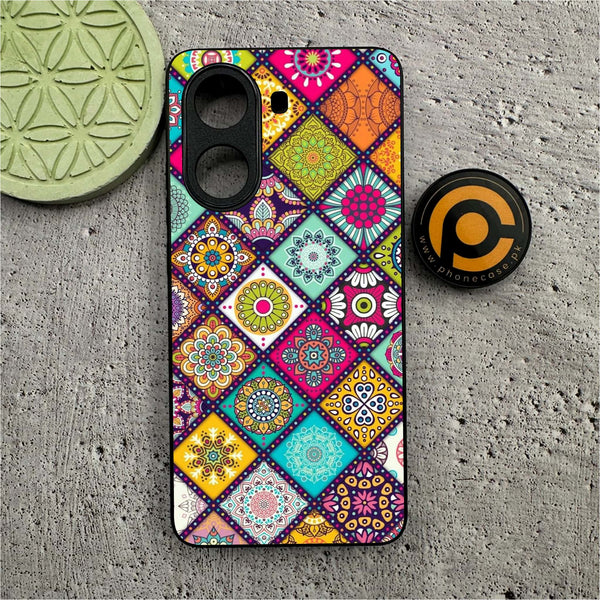 Xiaomi Poco X7 Pro 5G - Mandala Art Design -  Premium Printed Metal soft Bumper shock Proof Case