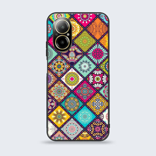 Realme C67 - Mandala Art Design -  Premium Printed Metal soft Bumper shock Proof Case