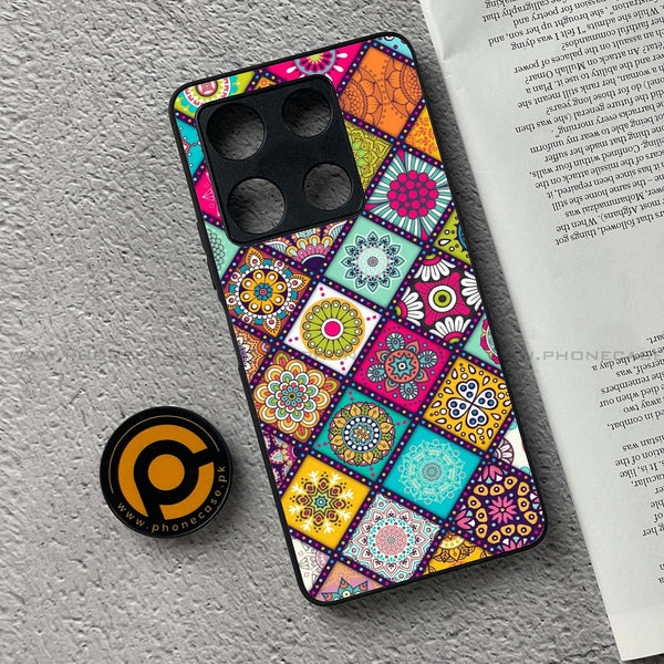 Infinix Note 30 Pro - Mandala Art Design  - Premium Metal Printed soft Bumper shock Proof Case