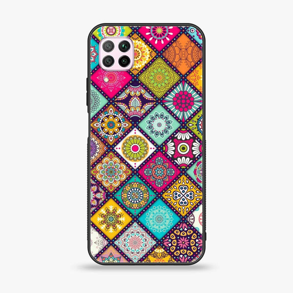 Huawei Nova 7i - Mandala Art Design - Premium Printed Glass soft Bumper shock Proof Case