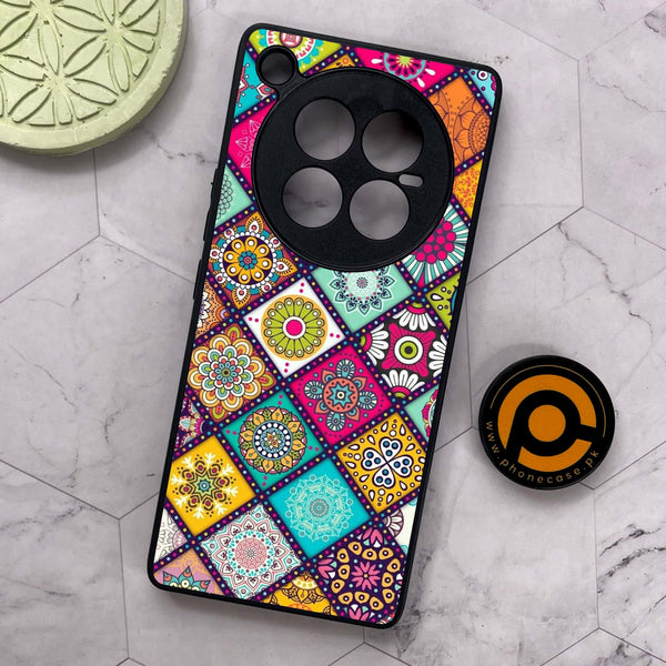 Infinix Zero 40 5G - Mandala Art Design - Premium Metal Printed soft Bumper shock Proof Case
