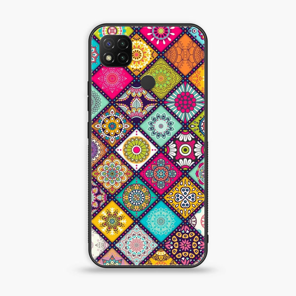 Xiaomi Redmi 9C - Mandala Art Design -  Premium Printed Metal soft Bumper shock Proof Case