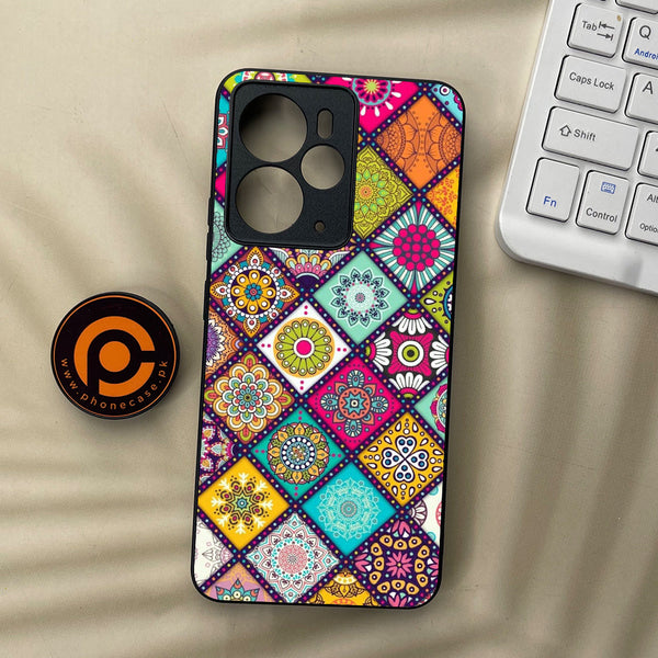 Realme 14 5G - Mandala Art Design - Premium Metal Printed soft Bumper Shock Proof Case