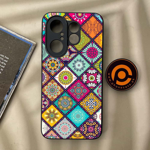 Vivo X200 FE - Mandala Art Design - Premium Metal Printed soft Bumper Shock Proof Case