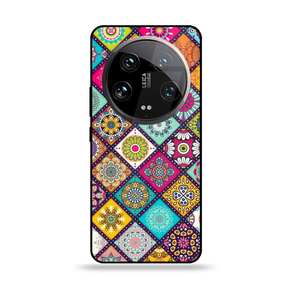 Xiaomi 14 Ultra - Mandala Art Design -  Premium Printed Metal soft Bumper shock Proof Case