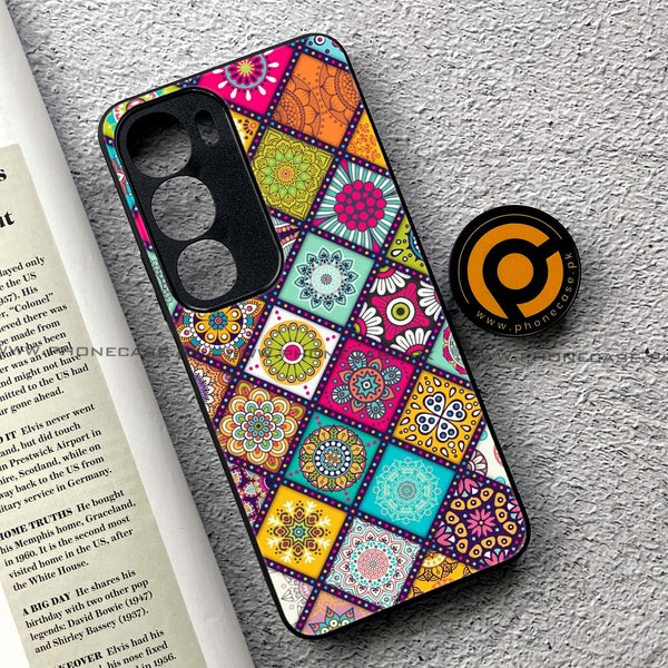 Vivo Y19s Pro - Mandala Art Design - Premium Metal Printed soft Bumper shock Proof Case