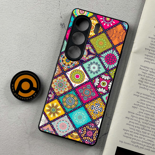 Tecno Camon 40 Pro - Mandala Art Design - Premium Metal Printed Soft Bumper Shockproof Case