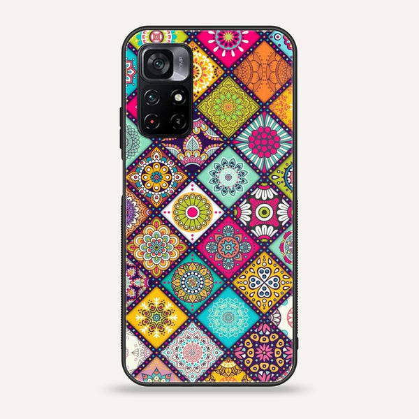 Xiaomi Poco M4 Pro 5G - Mandala Art Design -  Premium Printed Metal soft Bumper shock Proof Case